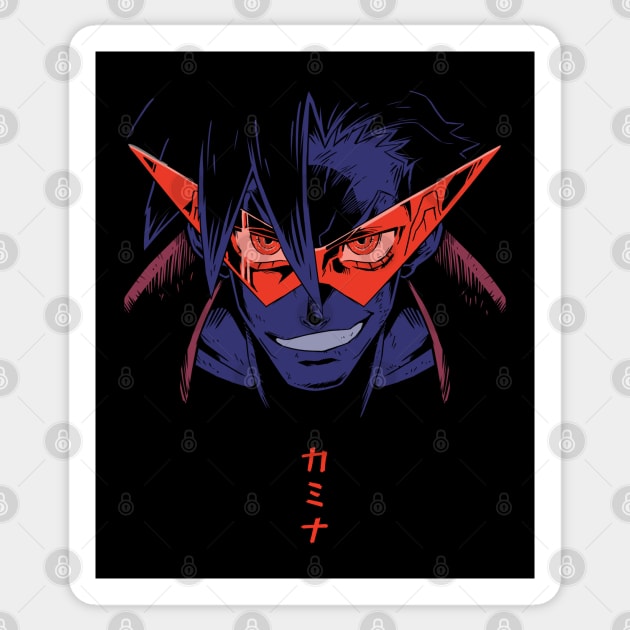 Dai-Gurren Kamina Sticker by Dicky